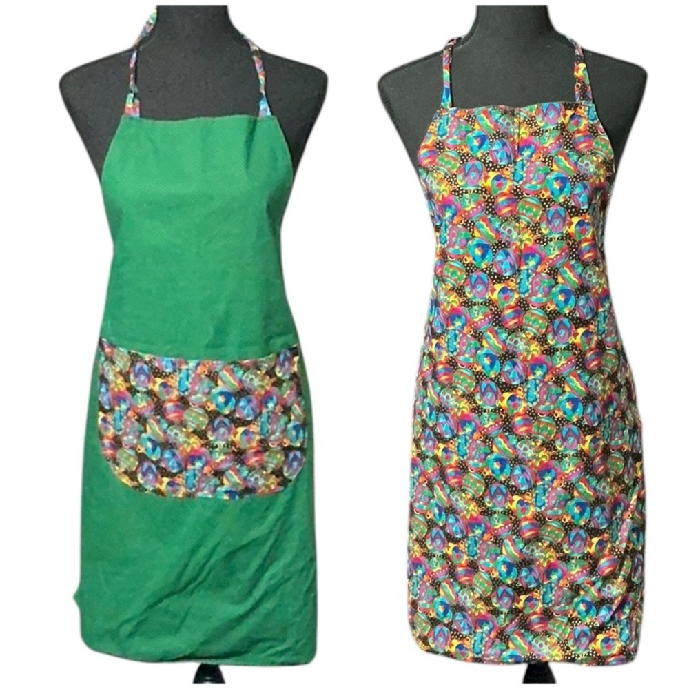 Handmade Reversible Christmas Holiday Apron
